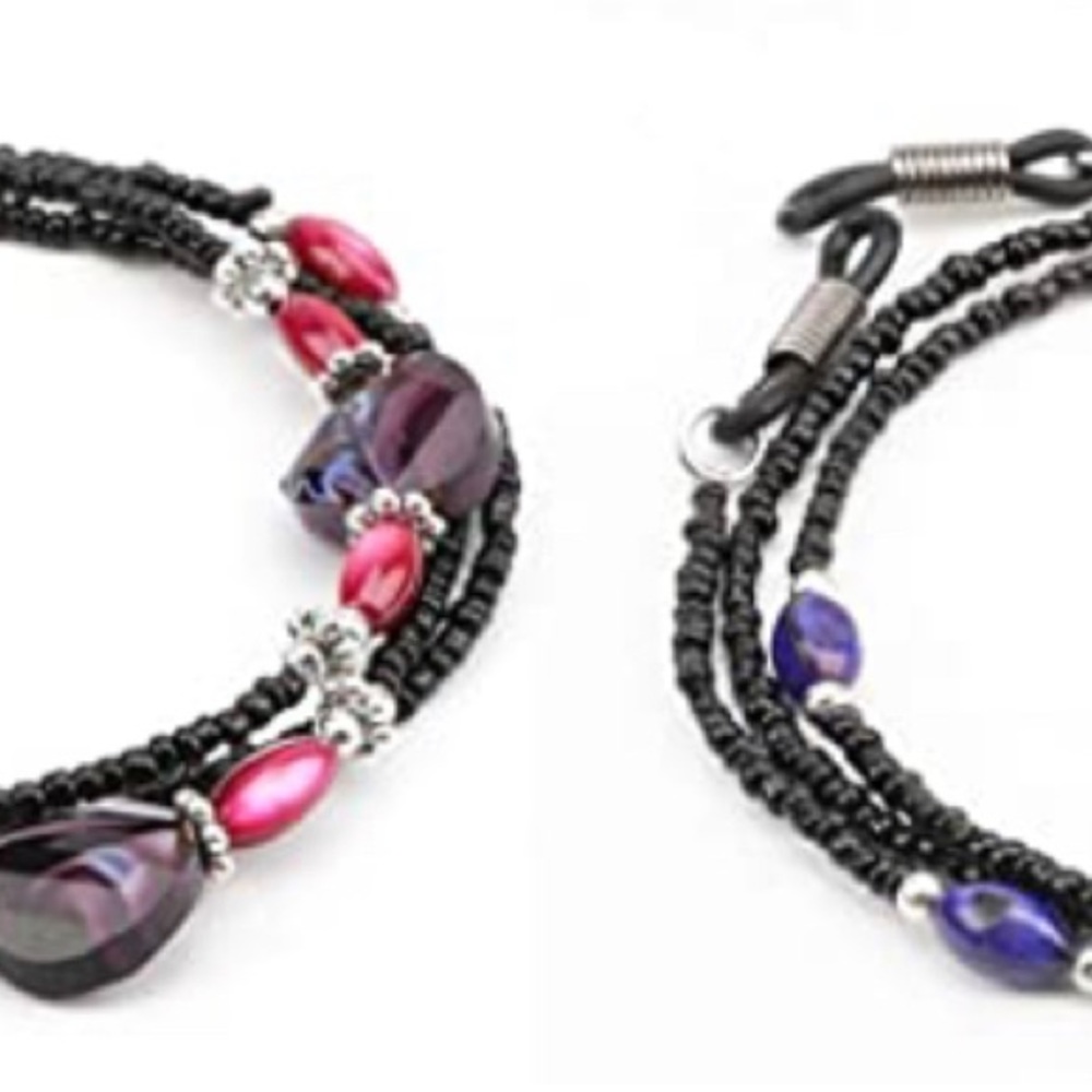2 Beaded Eyeglasses/Sunglasses Chains-New Never Worn ✂️